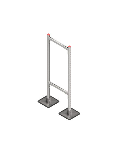 Опорная конструкция для горизонтальных прямоугольных воздуховодов и металлических лотков кабеленесущих систем TECHNORAPTOR STEELFOOT 500х1500 HD КМ-профиль (KM-TR-STF-SSHRAD-500-1500 HD) в Первоуральске Системы видеонаблюдения Pintop.ru