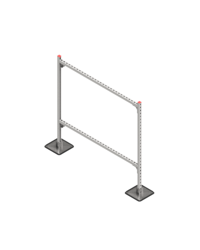 Опорная конструкция для горизонтальных прямоугольных воздуховодов и металлических лотков кабеленесущих систем TECHNORAPTOR STEELFOOT 1500х1500 HD КМ-профиль (KM-TR-STF-SSHRAD-1500-1500 HD) в Первоуральске Системы видеонаблюдения Pintop.ru