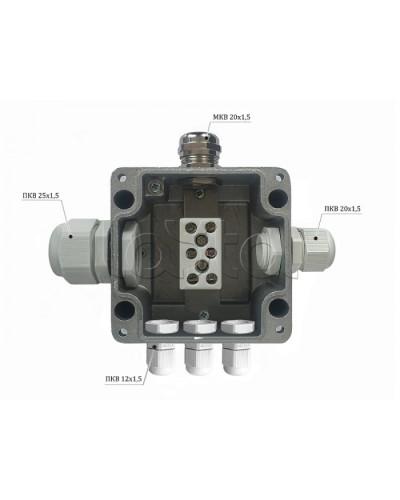 Металлическая коробка соединительная Магнито-контакт МКС 2ВК «МОРОЗ» с датчиком вскрытия корпуса (тампером), IP66/IP68 в Первоуральске Распределительные коробки Pintop.ru