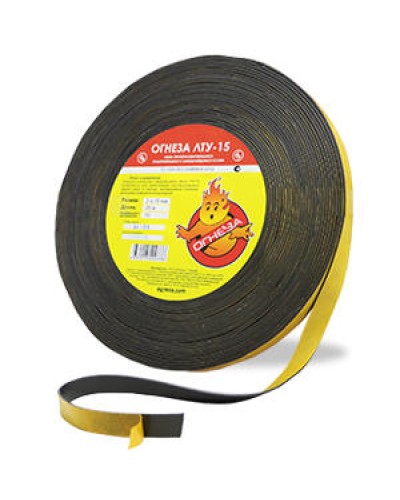 Лента термоуплотнительная Огнеза ОГНЕЗА-ЛТУ 2*15 мм., рулон 25 пог.м. в Первоуральске Дополнительное оборудование пожаротушения Pintop.ru