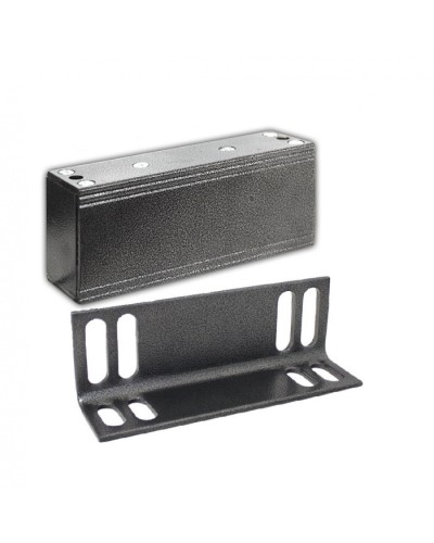 Замок электромагнитный Олевс М1-150 с уголком серебряный антик в Первоуральске Электромагнитные замки Pintop.ru