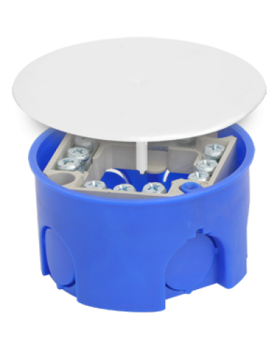 Коробка распаячная, для подштукатурного монтажа, с клеммником и крышкой, 73x42 (160шт/уп) ПожТехКабель 010-019 в Первоуральске Распределительные коробки Pintop.ru