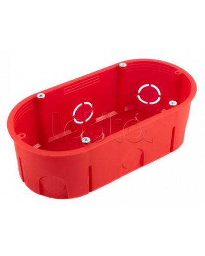 Коробка установочная двухместная безгалогенная (HF) 140х68х46 (94шт/кор) Промрукав (80-0540С) в Первоуральске Распределительные коробки Pintop.ru