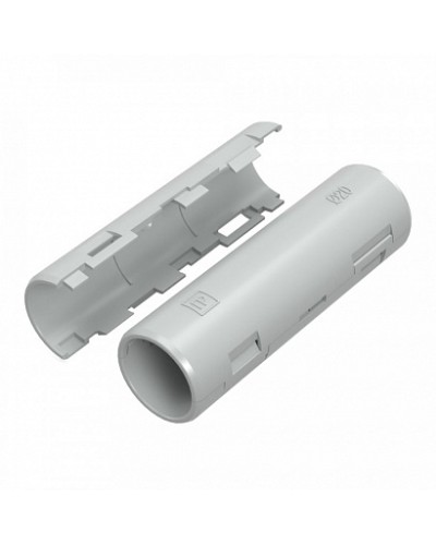 Муфта разборная d20 мм атмосферостойкая серая (10шт/320шт уп/кор) Промрукав (PR13.0430) в Первоуральске Повороты, муфты, тройники Pintop.ru