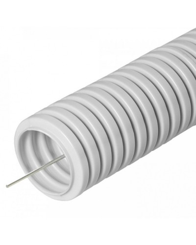 Труба гофрированная ПВХ сверхтяжелая 1100 Н серая с/з д16 (100м/5500м уп/пал) Промрукав (PR.0116321) в Первоуральске Труба гофрированная Pintop.ru