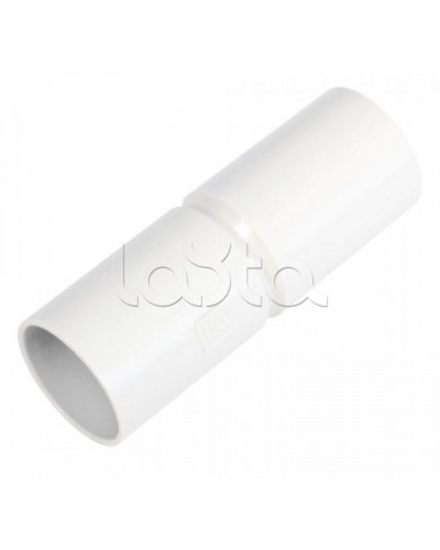 Патрубок-муфта белая д16 (100шт/1200шт уп/кор) Промрукав (PR.01716б) в Первоуральске Повороты, муфты, тройники Pintop.ru