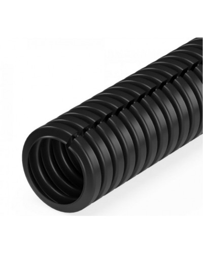 Труба гофрированная ПП лёгкая 350 Н безгалогенная (HF) разрезная черная д16 (25м/уп) Промрукав (PR02.0244) в Первоуральске Труба гофрированная Pintop.ru