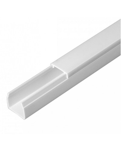 Кабель-канал белый 2-й замок в п/э 16х16 (84 м/уп) Промрукав (PR03.0048) в Первоуральске Кабель-канал Pintop.ru