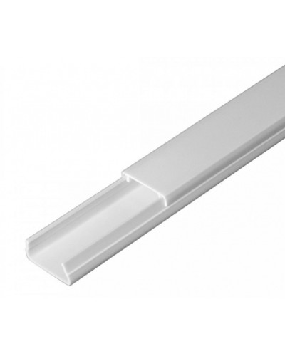 Кабель-канал белый 2-й замок в п/э 20х10 (96 м/уп) Промрукав (PR03.0049) в Первоуральске Кабель-канал Pintop.ru