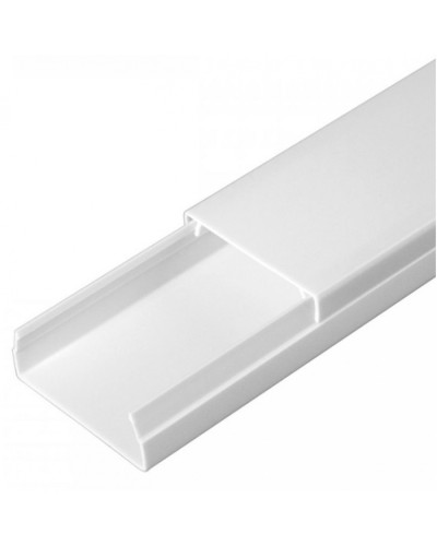 Кабель-канал белый 2-й замок в п/э 40х16 (30 м/уп) Промрукав (PR03.0052) в Первоуральске Кабель-канал Pintop.ru