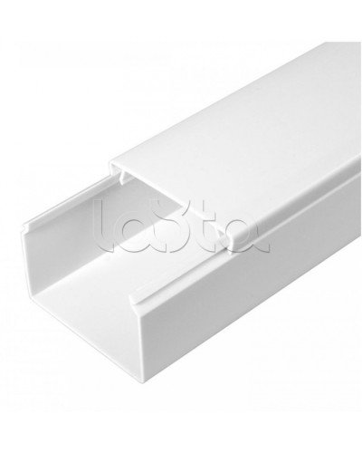 Кабель-канал белый 2-й замок в п/э 60х40 (18 м/уп) Промрукав (PR03.0055) в Первоуральске Кабель-канал Pintop.ru