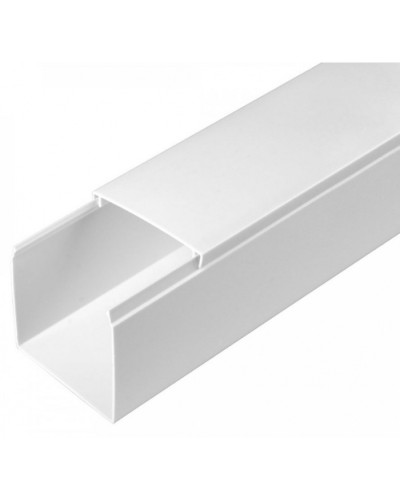 Кабель-канал белый 2-й замок в п/э 60х60 (12 м/уп) Промрукав (PR03.0056) в Первоуральске Кабель-канал Pintop.ru