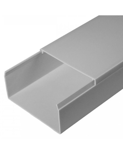 Кабель-канал серый RAL 7035 2-й замок в п/э 80х40 (30м/уп) Промрукав (PR03.0079) в Первоуральске Кабель-канал Pintop.ru