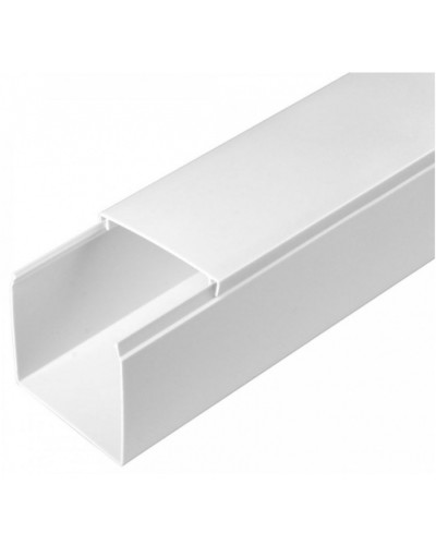 Кабель-канал белый 2-й замок в г/к 60х60 (24м/уп) Промрукав (PR.056060) в Первоуральске Кабель-канал Pintop.ru