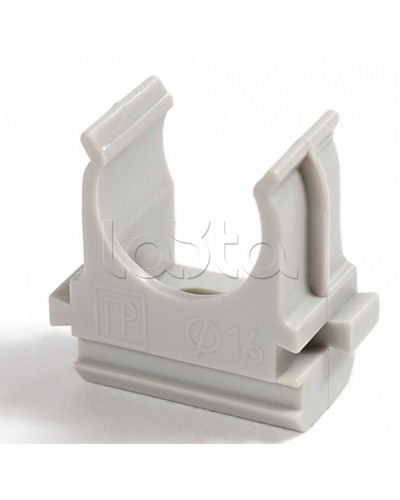 Крепеж-клипса для труб АБС-пластик в карт д16 (200шт/2000шт уп/кор) Промрукав (PR.0616) в Первоуральске Держатели, клипсы, скобы Pintop.ru