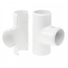 Тройник разборный белый д20 (50шт/600шт уп/кор) Промрукав (PR.07320б)