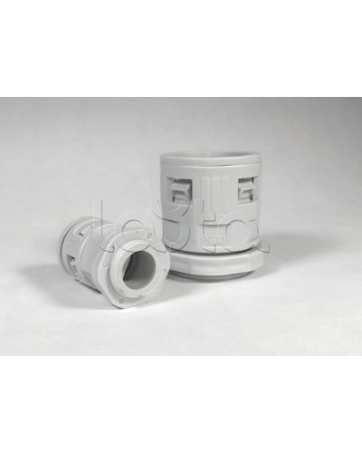 Муфта вводная для гофрированных труб серая ВМ-ГТ-32 Промрукав (PR08.3271) в Первоуральске Повороты, муфты, тройники Pintop.ru