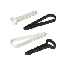 Дюбель-хомут для круглого кабеля d5-10 мм белый (10шт) Промрукав (PR08.6941)