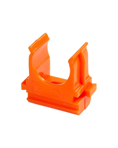 Крепёж-клипса для труб АБС-пластик оранжевая д32 (25шт/500шт уп/кор) Промрукав (PR13.0105) в Первоуральске Держатели, клипсы, скобы Pintop.ru