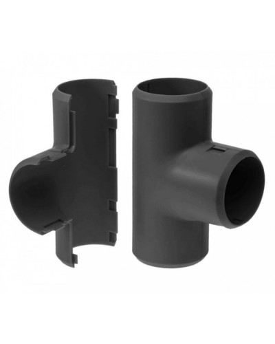 Тройник разборный черный д25 (30шт/300шт уп/кор) Промрукав (PR13.0197) в Первоуральске Повороты, муфты, тройники Pintop.ru