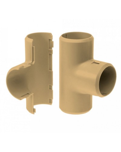 Тройник разборный сосна д32 (1шт/200шт уп/кор) Промрукав (PR13.0254) в Первоуральске Повороты, муфты, тройники Pintop.ru