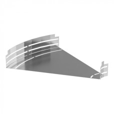 Угол горизонтальный изменяемый 0-45 градусов Стандарт INOX (AISI 304) 500х80 Промрукав (PR16.3600)