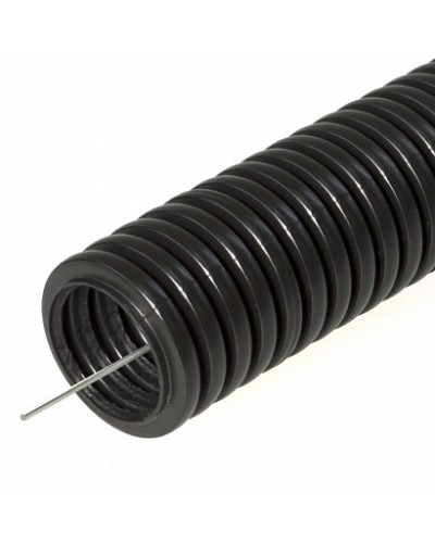 Труба гофрированная ПНД HF d16мм с протяжкой, легкая, безгалогенная Промрукав (100м) 161556 в Первоуральске Труба гофрированная Pintop.ru