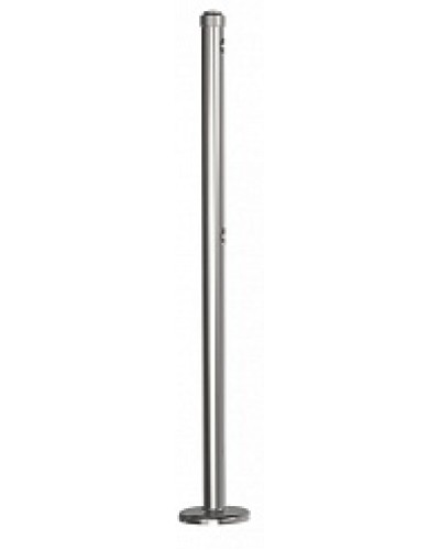 Стойка стационарная хромированная Ростов-Дон ОБ1/0-0 ХРОМ в Первоуральске Ограждения Pintop.ru