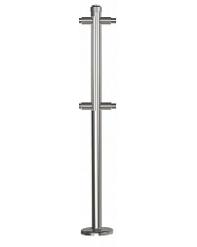 Стойка стационарная хромированная Ростов-Дон ОБ1/2-2-180 ХРОМ в Первоуральске Ограждения Pintop.ru