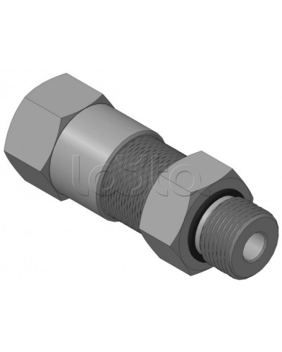 Кабельный ввод с резьбой G1/2 мм для прокладки кабеля в металлорукаве РЗ-ЦП-10, с уплотнением кабеля и проходным диаметром кабеля d=2-6 мм Спектрон КВМ-10/6-М-G1/2 в Первоуральске Аксессуары для кабель-канала Pintop.ru