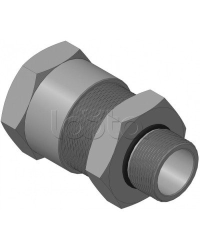 Кабельный ввод с резьбой М32х1,5 мм для открытой прокладки кабеля с проходным диаметром d=16-20 мм Спектрон КВН-20-Н-32х1,5 в Первоуральске Аксессуары для кабель-канала Pintop.ru