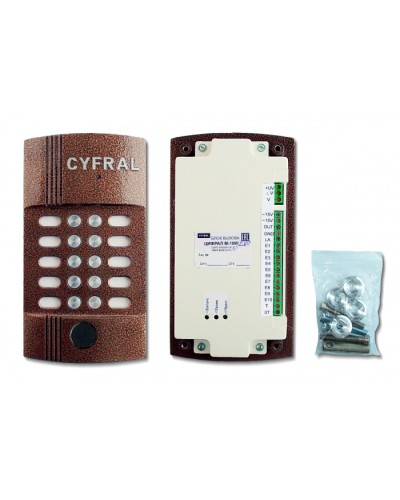 Блок вызова видеодомофона на 10 абонентов Цифрал M-10M/PVC в Первоуральске Блоки вызова многоабонентные Pintop.ru