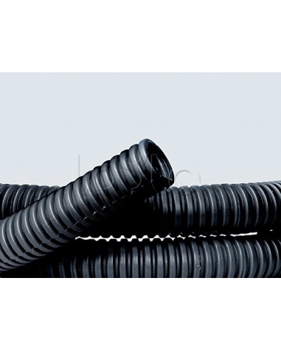 Труба ПНД гибкая гофр. д.32мм, лёгкая без протяжки, 25м, цвет чёрный DKC 70732 в Первоуральске Труба гофрированная Pintop.ru