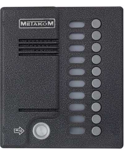 Блок вызова домофона Метаком MК10.2-TM4EN в Первоуральске Вызывные аудиопанели малоабонентные Pintop.ru