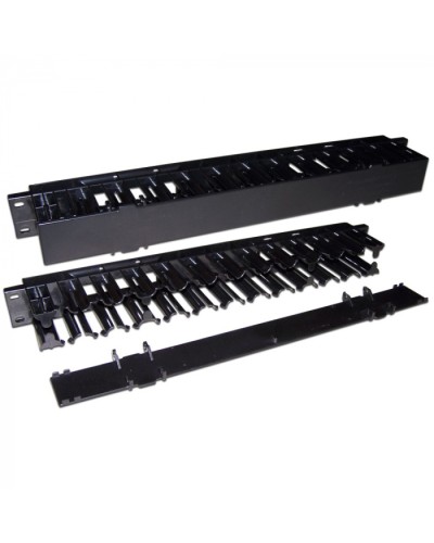 Кабельный органайзер 19 пластиковый, c крышкой, 1U LANMASTER (LAN-ORG/CVP-1U) в Первоуральске Кабельные органайзеры Pintop.ru