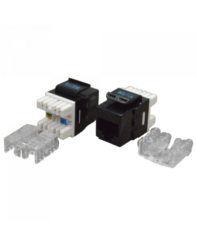 Модуль Keystone RJ45, Cat.6, UTP, 180 градусов, черный TWT (TWT-OK45UTP180/6-BK) в Первоуральске Модули Keystone Pintop.ru