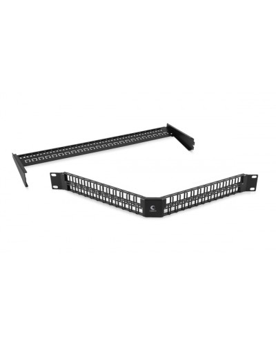 Угловая модульная патч-панель 19, 48 портов, 1U Cabeus (PLBHD-48-CON) в Первоуральске Патч панель Pintop.ru