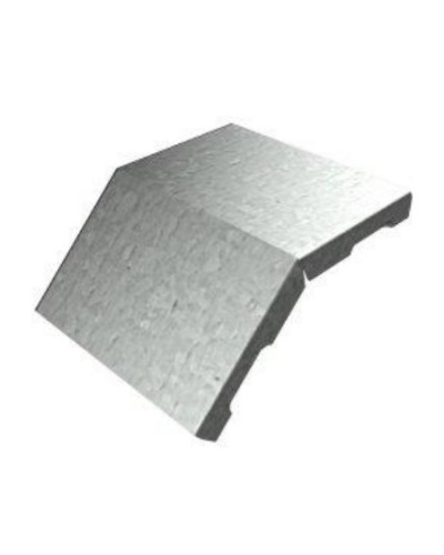 Крышка угла вертикального внешнего 45° 500х15 (1,0) для лестничного лотка ПожТехКабель (651-244) в Первоуральске Аксессуары для лотков Pintop.ru