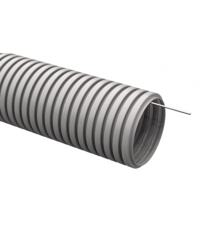 ELASTA Труба гофр. тяжелая ПВХ d=25мм с зондом (50м) IEK (EA-TG23-121-025-050-K41) в Первоуральске Труба гофрированная Pintop.ru