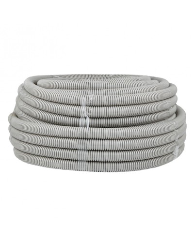 Труба гофр. ПВХ с протяжкой d32 мм (50 м) серая EKF-Plast (tg-z-32) в Первоуральске Труба гофрированная Pintop.ru