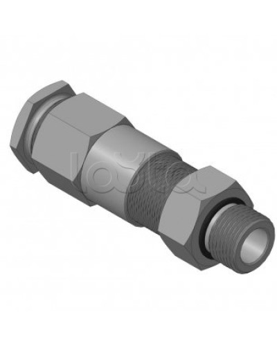 Кабельный ввод для бронированного кабеля с двойным уплотнением резьбой G1/2, внешним диаметром кабеля D=11-15 мм и проходным диаметром кабеля d=6-10 мм Спектрон КВБ-15/10-2У-М-G1/2 в Первоуральске Аксессуары для кабель-канала Pintop.ru