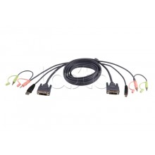 КВМ-кабель с интерфейсами USB, DVI-I Single Link (1.8м) ATEN 2L-7D02UI