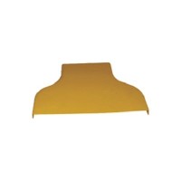 Крышка горизонтального перехода с лотка 240 мм на лоток 120 мм, желтая LANMASTER LAN-OT240-RD120C