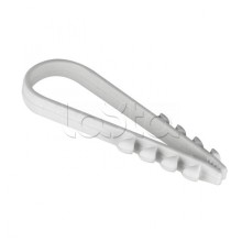 Дюбель-хомут для круглого кабеля (19-25мм) белый (100шт.) EKF PROxima (plc-ncc-19x25w)