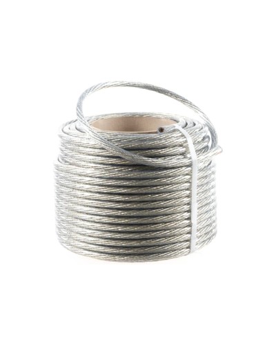 Трос стальной в ПВХ изоляции d=10.0 мм, катушка 50 метров REXANT (09-5300) в Первоуральске Крепежные изделия Pintop.ru