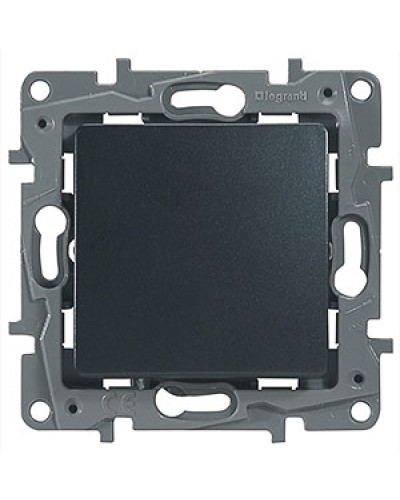 Выключатель без фиксации с Н.О./Н.З. контактом 6 A 250 В антрацит Etika Plus Legrand 672614 в Первоуральске Аксессуары для кабель-канала Pintop.ru