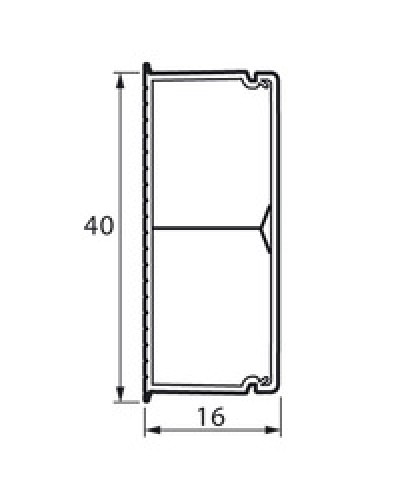 Кабель-канал с перегородкой METRA 40x16 Legrand (638195) в Первоуральске Кабель-канал Pintop.ru