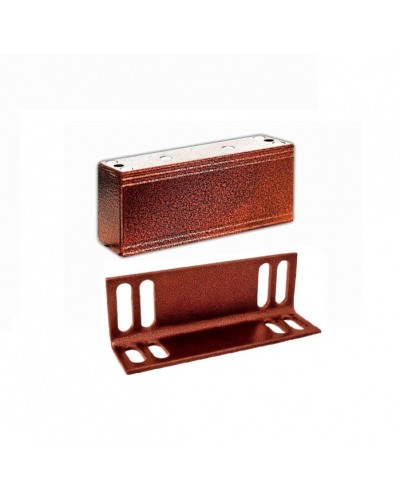 Замок электромагнитный Олевс М1-200 с уголком медный антик в Первоуральске Электромагнитные замки Pintop.ru