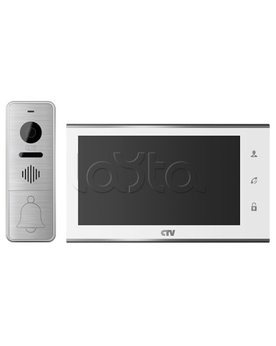 Комплект видеодомофона CTV-DP4705AHD (белый) в Первоуральске Комплекты домофонов Pintop.ru