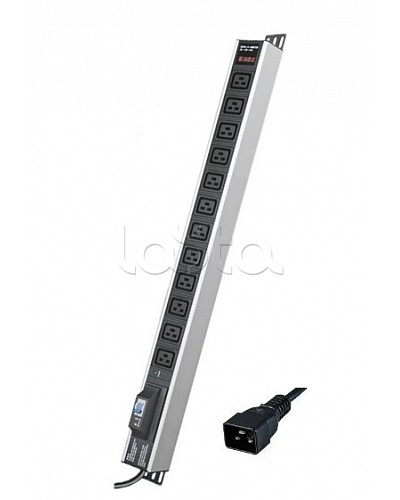 Блок распределения питания вертикальный для 19 шкафов DKC R5V12CBOPCDC19 в Первоуральске Блоки розеток Pintop.ru